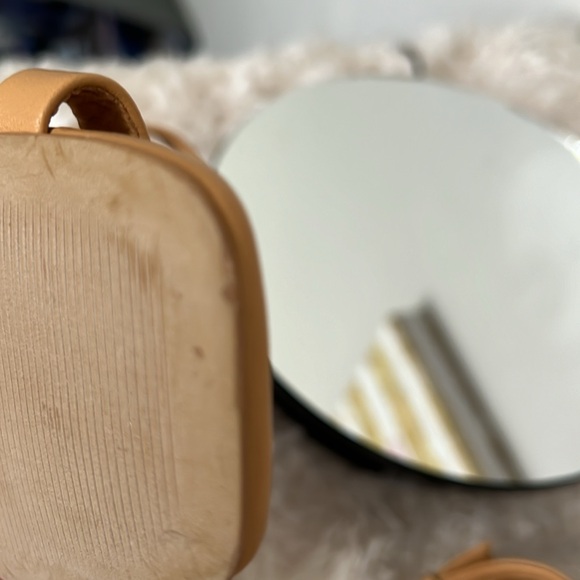 Everlane Italian Leather The Double-Strap Block Heel Sandal Tan Size 8.5 - Picture 11 of 13